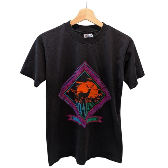 Hanes Other - Vintage Idaho Elk Tee 90s Southwestern Graphic Single Stitch Wildlife Medium